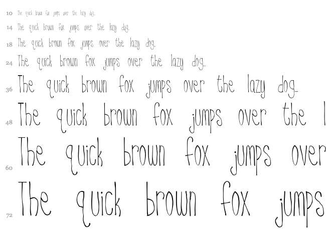 BSD Nantucket font waterfall